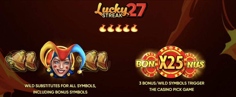 Lucky Streak 27 Features