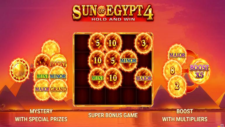 Sun of Egypt 4: Hold and Win Features