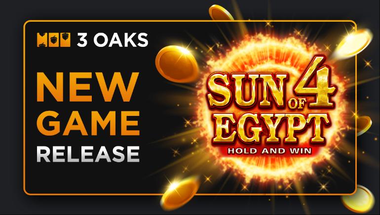 Sun of Egypt 4: Hold and Win Unveiled by 3 Oaks Gaming with New Boost Feature