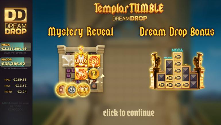 Templar Tumble Dream Drop Progressive Jackpot